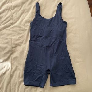 Girlfriend Collective Bike Unitard in Navy
